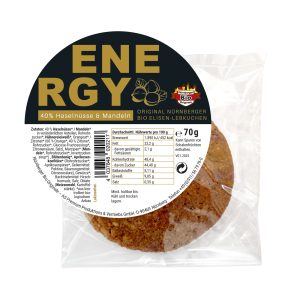 1 Original Nürnberger Bio Elisen-Lebkuchen „ENERGY“, natur