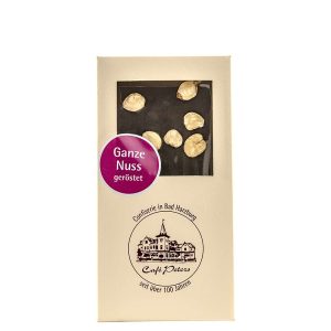 Edel Zartbitter 70% Schokoladentafel  Ganz Nuss