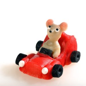 Marzipan-Comic Auto,  rot