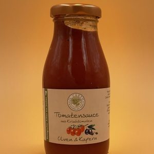 Tomatensauce aus Kirschtomaten mit Oliven & Kapern 250g
