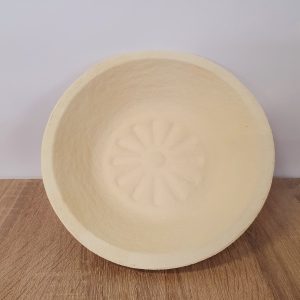 Gärkörbchen aus Holzschliff rund mit Bodenmuster Sonne (1kg)