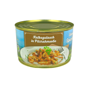 Kalbsgulasch in Pilzrahmsoße 400g Dose