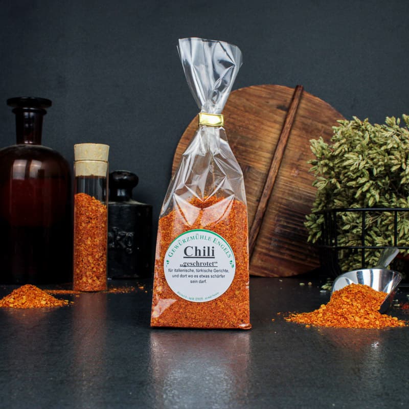 Chili “geschrotet”