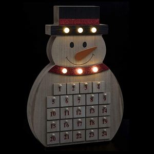 Abrakado.nath Adventskalender mit Batterien, für Feste, Weihnachten, LED