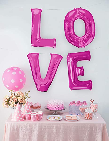 Amscan International 3543201 Buchstabe P Folienballon, Pink – Bild 4
