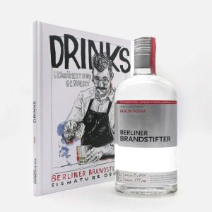 Geschenkset Berlin Vodka 0.7l, Rezeptbuch und Jutebeutel