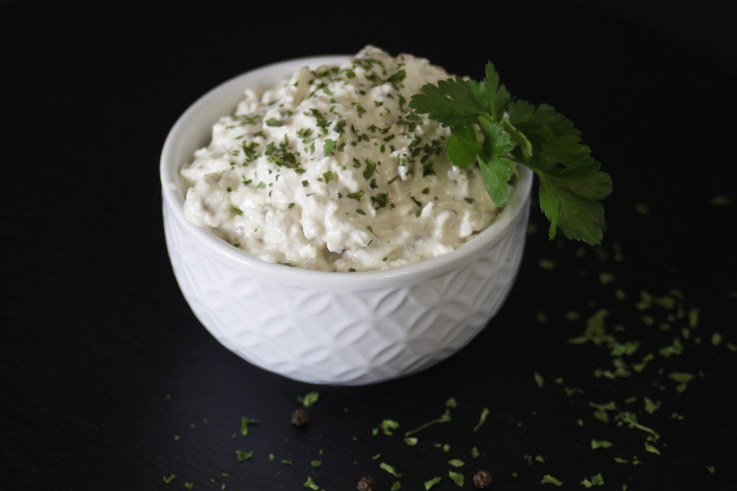 Aubergine-Schafscreme