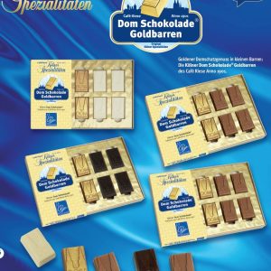 Dom Schokolade Goldbarren Zartbitter 100g