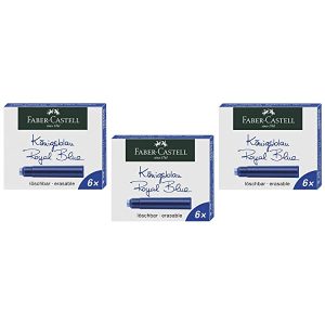 FABER-CASTELL Tintenpatronen Standard, königsblau VE=3
