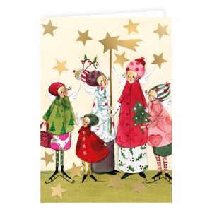 Doppelkarte Sternensänger von Silke Leffler