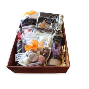 Geschenkkorb – Schokolade, Pralinen und Marzipan