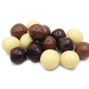 Haselnüsse mit dreierlei Schokolade