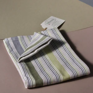 Küchenhandtuch – gestreift grün