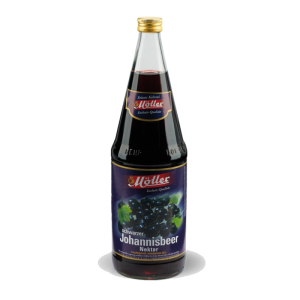 Möller schw. Johannisbeer-Nektar 6 x 1,0L Glas | MEHRWEG