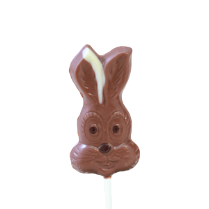 Lutscher Hase aus Vollmilchschokolade 38%