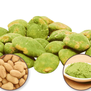 Wasabi Erdnüsse – Erdnusskerne im Wasabi – Teigmantel