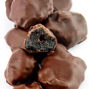 Pflaumen in Bitterer Schokolade