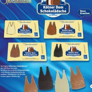 Kölner Dom Schokolädche Weiße Schokolade 9 Stück je 10g