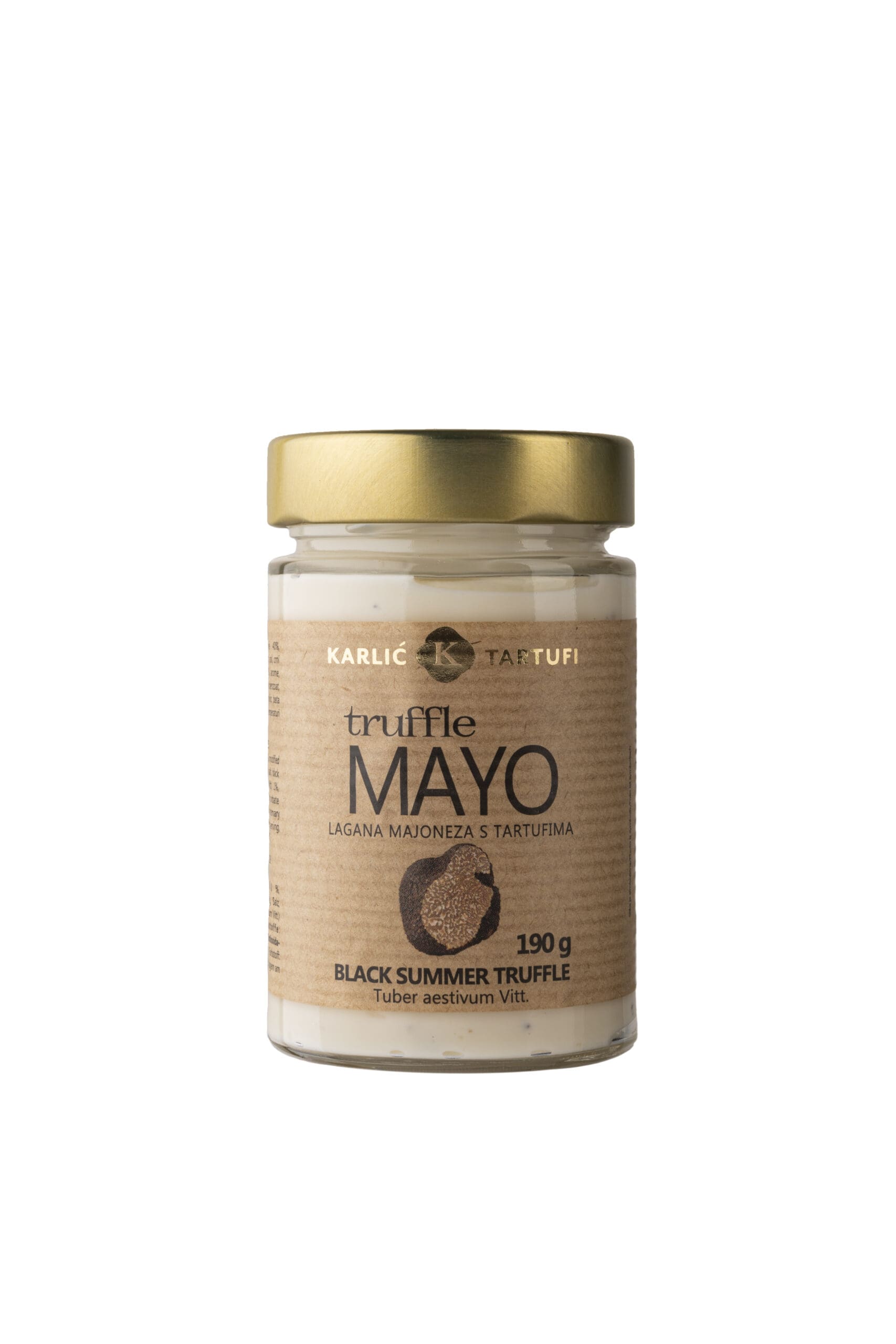 Trüffel Mayonnaise / Mayonnaise mit schwarzem Sommer Trüffel 190g