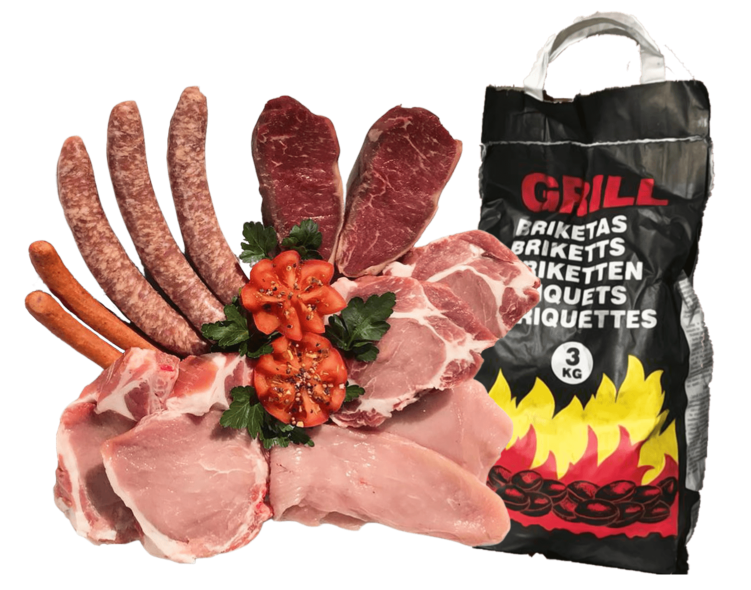Baurs Grillpaket + einen Sack Grillkohle gratis!