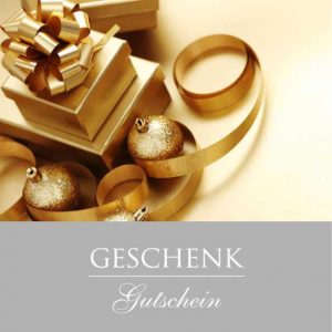 Gutschein „Frohe Weihnachten“ Grau, 120x120mm