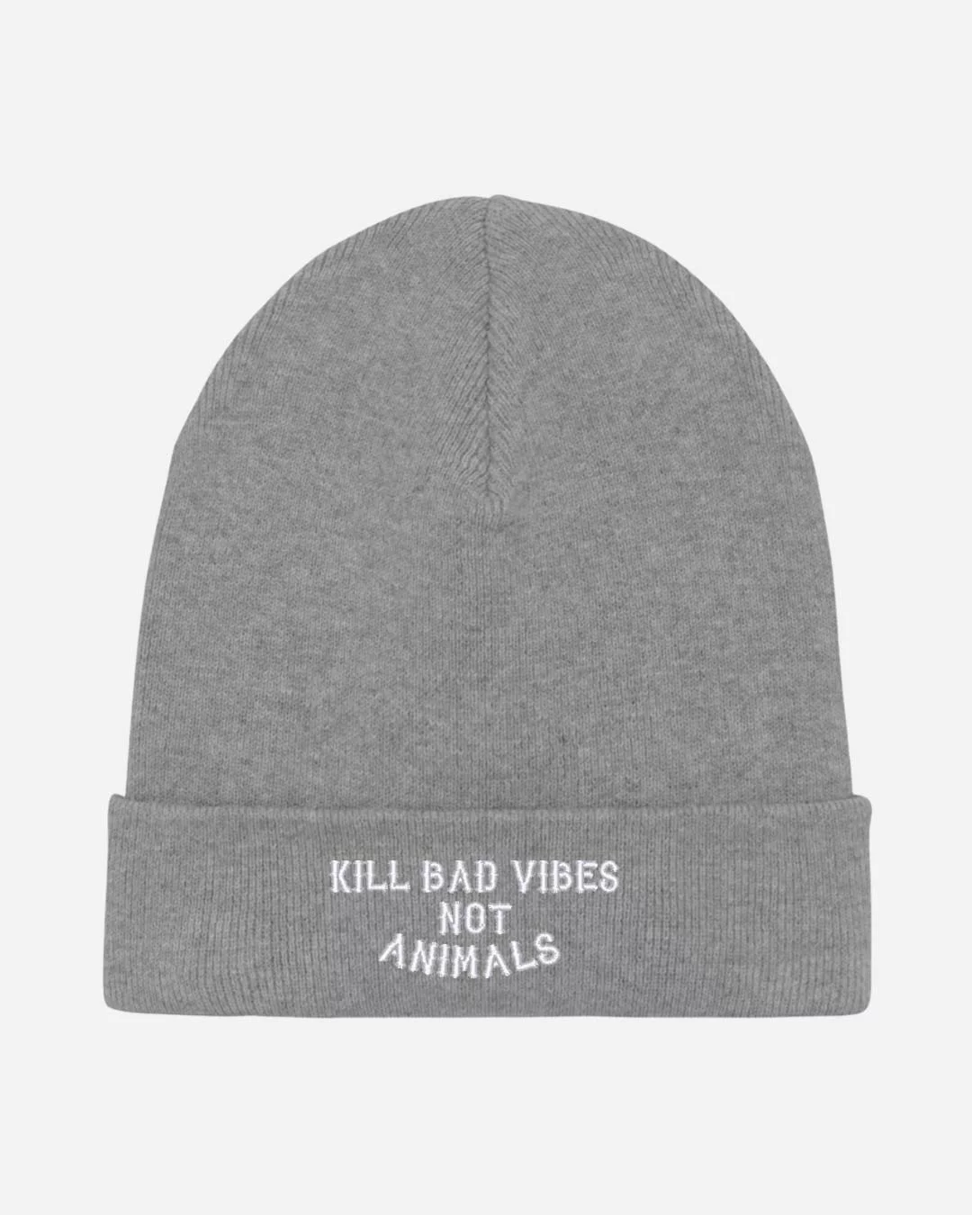Kill Bad Vibes Not Animals Organic Beanie – Bild 9