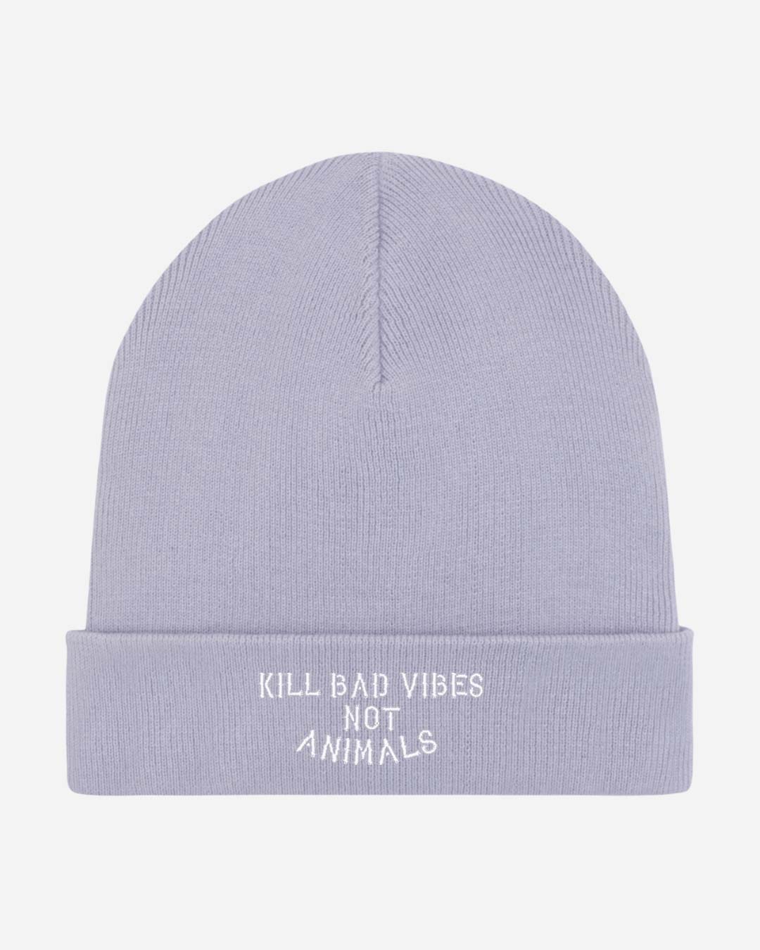 Kill Bad Vibes Not Animals Organic Beanie – Bild 7