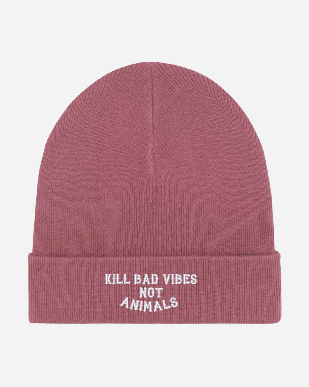 Kill Bad Vibes Not Animals Organic Beanie – Bild 5