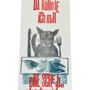 Hans-Hilmar Koch | “Da könnte ich mir eine Scheibe abschneiden” Mehrfarbdruck auf Munkenpapier