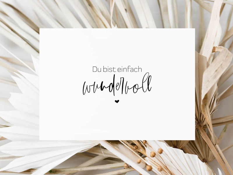 Postkarte „Wundervoll“ – Bild 3
