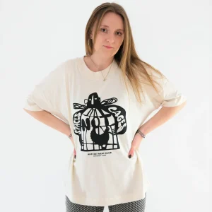 Spaces Not Cages Oversized Organic Shirt