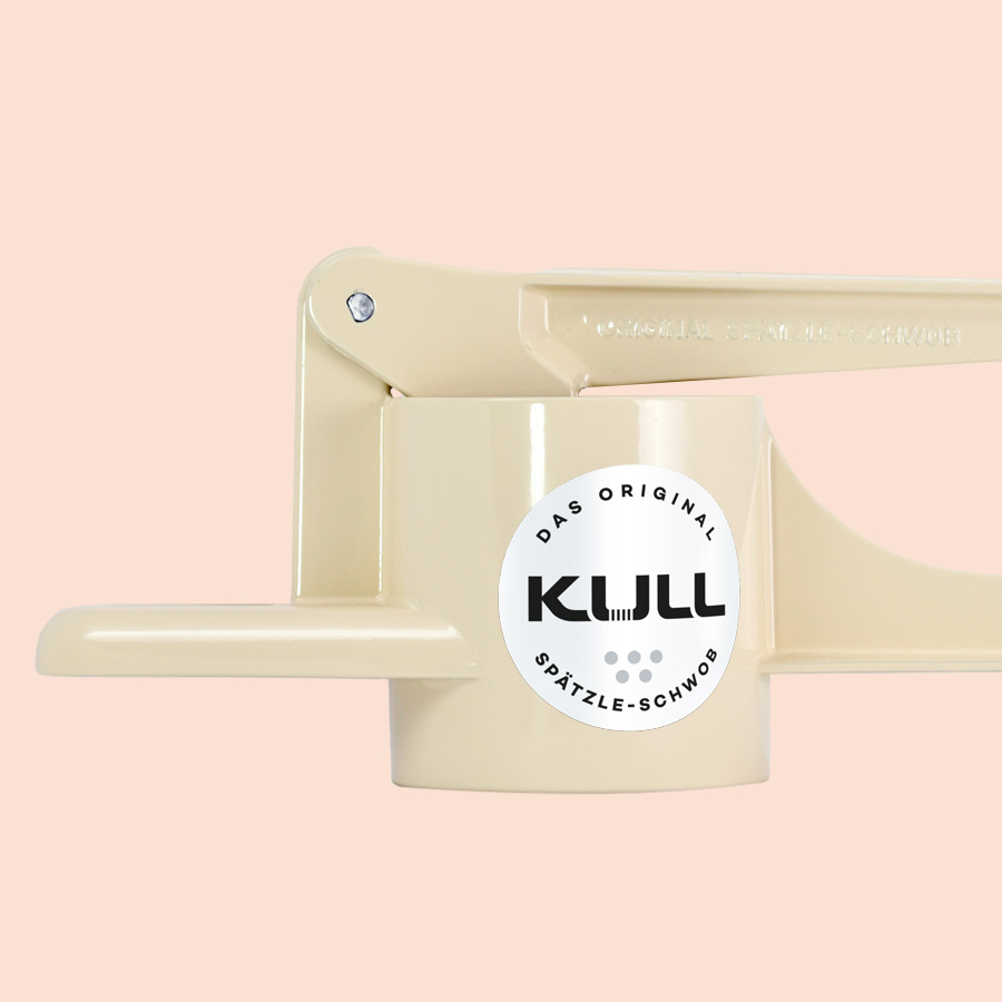 Spätzle-Schwob (runde Lochform) latte macchiato