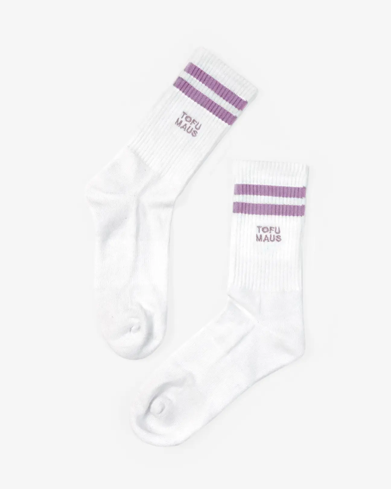 Tofu Maus bestickte Socken aus Bio-Baumwollmix