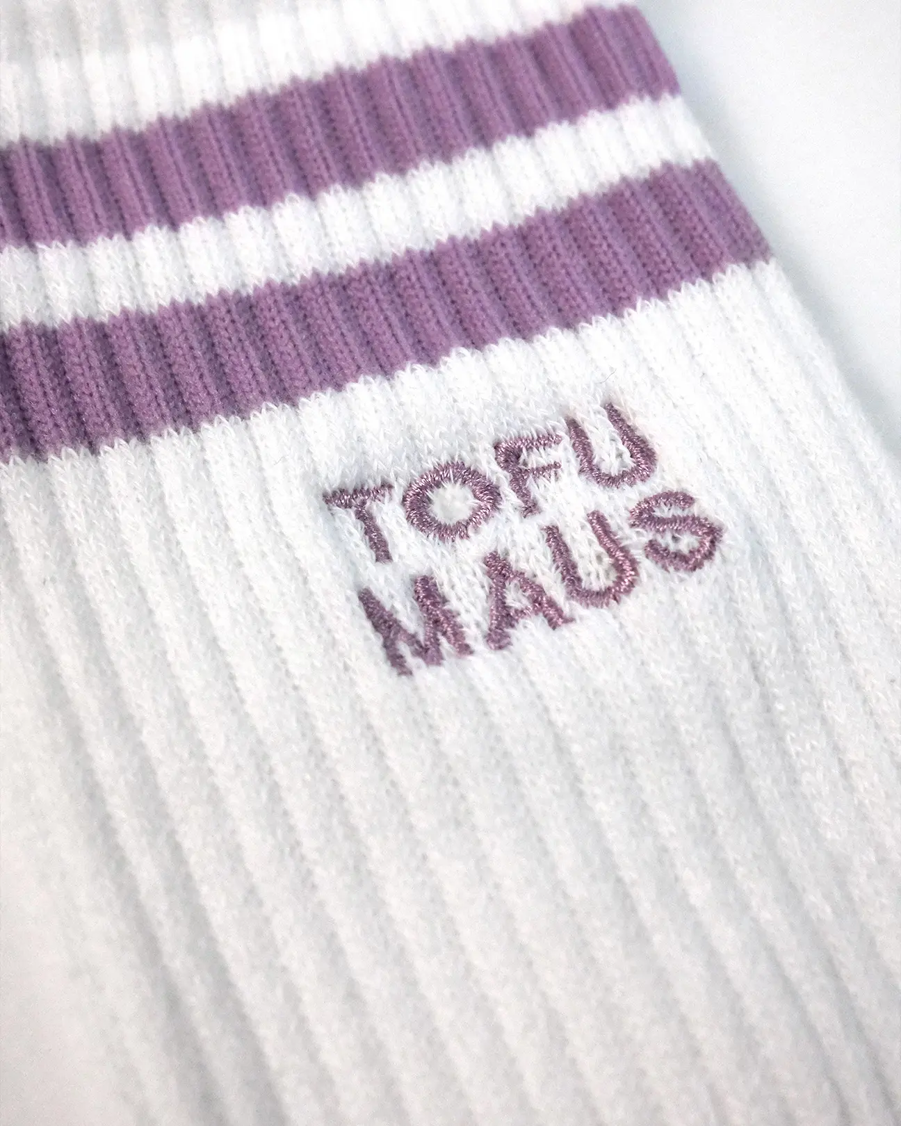 Tofu Maus bestickte Socken aus Bio-Baumwollmix – Bild 3